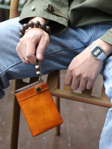 WANYE | Genuine Leather Wallet Short Multicard Holder Vertical