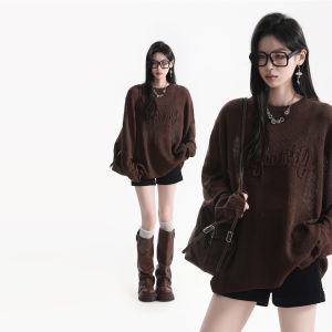 zuocisankon | Summer Lazy Style Breathable Loose Knit Tshirt