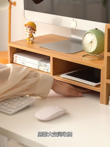 B-Home Stand Screen Increase Height Shelf Computer Monitor Rack Desktop Base Keyboard Storage Office Laptop Tray Bracket Rak Komputer 电脑增高架