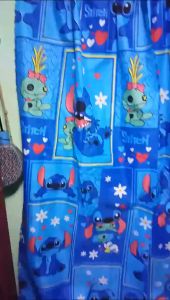 COD 1PCS Cartoon stitch Curtains Bedroom Curtain Home Decoration Window Door 100cm X210cm