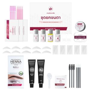 Lash Lift & Tint Kit กึ่งถาวร Brow DyePro Eyelash Perm KitBrow เคลือบชุดสีดํา Dye Eyelash เครื่องมือแต่งหน้าคิ้ว