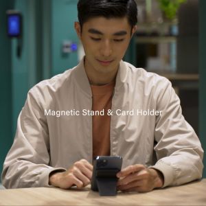 Uniq Lyft Magnetic Snap-On Stand Grip Card Holder