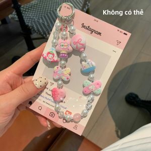 Sanrio | Dây Đeo Điện Thoại Hello Kitty Dễ Thương Móc Khóa Sanrio Trang Trí Túi In Hình Hoạt Hình Dây Đeo Tay Làm Thủ Công Bằng Chất Liệu Acrylic