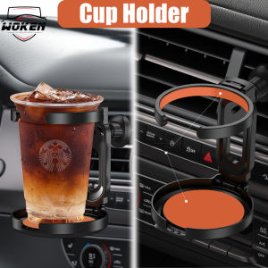 【WOKEN】Universal Car Cup Holder Multifunctional Air Conditioning Outlet Adjustable Coffee Bottle Beverage Holder Car Ashtray Shockproof Car Storage Rack