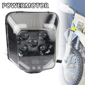 รถจักรยานยนต์ LED ไฟหน้า Wick สําหรับ Husqvarna TE FE FC TC 250 300 350 450 701 2024 ไฟหน้าอะไหล่ Motocross Dirt Bike Enduro