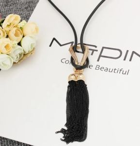 SUMENG | Elegant Fashion Pendant Necklace Tassel Long Winter Sweater Chain Necklace for Women Geometric Twisted Necklaces Jewelry Gift