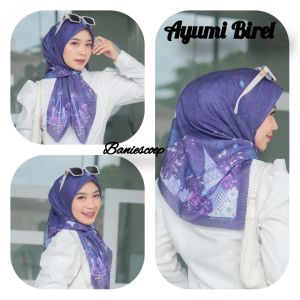 baniescoop terbaru ayumi series / kerudung segi empat motif