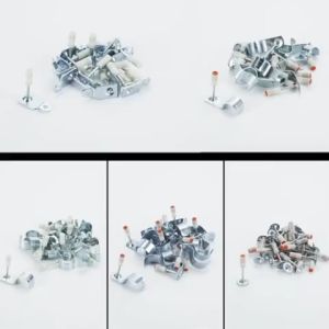 100PCS Nails Fits Manual Tufting Gun Steel Rivet Tool Concrete Wall Anchor Wire Slotting Device Decoration Tool Parts
