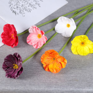 Bó Hoa Nhựa Mini Hoa Phong Lan Giả Cho Đám Cưới Bó Hoa Nhựa Phong Cách Trung Hoa Hồng Vàng Bó Hoa Trang Trí Nhà