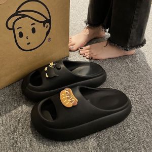 EVA Home Slippers Mens Indoor Bathroom Anti-slip Odor-resistant Summer Outdoor Wearable Couple Cartoon Style Comfortable Feeling