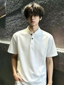 Cleanfit Henley Neck Straight Shoulder T-Shirt