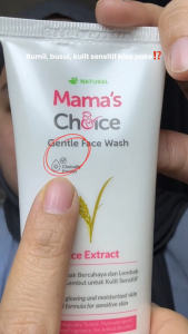 Mamas Choice Gentle Face Wash Sabun Facial Wajah Kulit Sensitif Aman Ibu Hamil dg Kolagen
