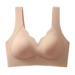 JIAZINI | เสื้อชั้นในแบบเกาะอกไร้โครง ไร้ตะเข็บ สำหรับผู้หญิง ป้องกันการหย่อนคล้อย ทรง V ทรงสามเหลี่ยม ชั้นในแบบเกาะอกแบบสวมสบาย