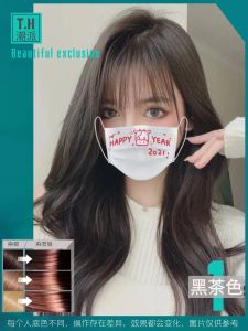 Matcha Steamed Green Hair Dyeing Paste Home Dyeing Raspberry Red Brown Black Tea Color No Bleaching Required Hair Coloring Agent