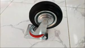 roda troli troly karet Hidup 6 inch roda trolley estalase pintu.