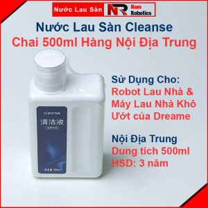 Nước Lau Sàn Chuyên Dụng Cho Máy Lau Nhà Khô Ướt & Robot Hút Bụi Lau Nhà Dreame Cleanse Hàng Nội địa Trung Chai 500ml