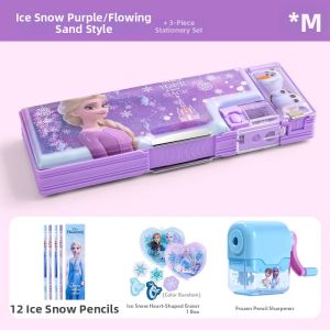 Multifunctional Large Capacity Girls Stationery Box Double Layer