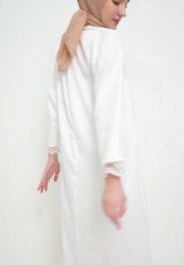 MFMW Tapasya Dress Gamis Brukat Off White With Payet