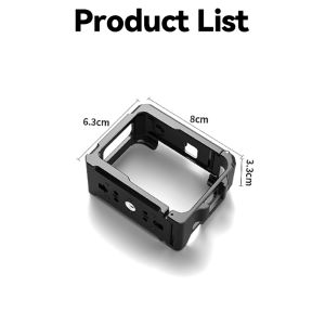 Metal Frame Camera Cage for Insta360 GO Ultra Aluminum Case Protective Frame Multifunctional Extension Accessory Snap-Locking