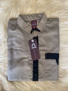 Baju Koko Muslim Bahan Olivia Halus Lembut Lengan 3/4 Koko Umar Choco