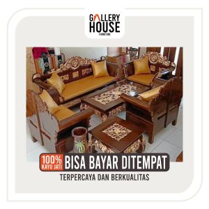 Kursi Tamu Ukir Kayu Jati: Desain Elegan & Klasik
