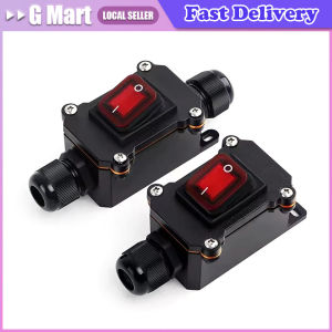 Outdoor Waterproof Rocker Switch 12V/24VDC 110V/220VAC Electric Wire Box PG9 PG11 Terminal Connector for Cable 4MM-8MM 7-12MM