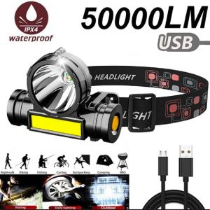 SENTER KEPALA SUPER LED 3MODE+COB
