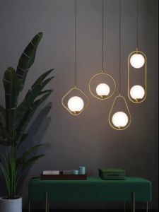ZHENMEIJU | Bronze Bedside Pendant Light Creative Design