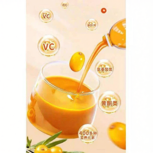 Additive-Free No Sugar Pure Fresh Sea Buckthorn Juice Rich in Vitamin C