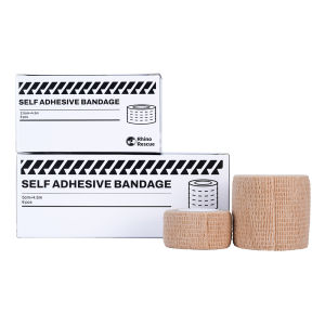 Rhino Rescue 6 Pack Self Adherent Cohesive Wrap Bandages 5CM X 4.5CM First Aid Tape Elastic Self Adhesive Tape For Sport Camping