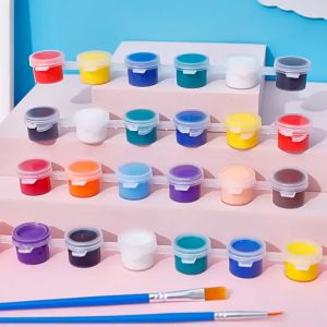 Cat Akrilik Set Acrylic Paint Kit 8 Warna dan 1 Kuas Seni Lukis Hobby DCA1763