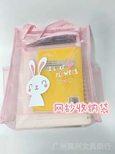 Sling Bag for Kids Rabbit Tote Bag Transparent Book Bag Cute Schoolbag