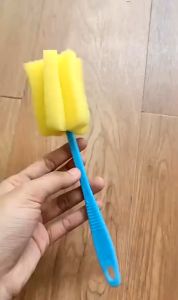 Spons Sikat Gelas Tongkat Pembersih Botol Bayi Spon Cleaner Glass Dot Susu Sponge Serbaguna