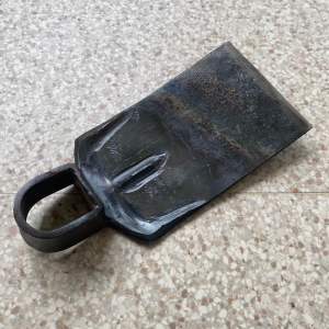 Cangkul kecil anti lengket baja asli pande P.bilah 20cm L.bilah 12cm