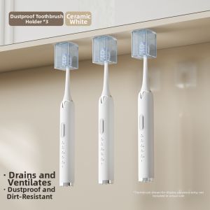ECEJU | Dust-proof Wall Mounted Toothbrush Holder 1unit
