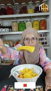 BY KNY 250g Manisan Buah Mangga Asinan Mangga Pedas Asinan Buah Rujak Buah Mangga Camilan Buah