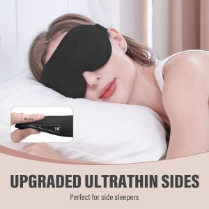 Full Blackout Sleep Mask Suitable for Those Lying on Their Side Soft and Breathable Relaxing Zero Pressure Sleep Mask