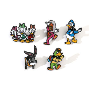 Disney Donald Duck Enamel Pin Set Cute Cartoon Brooch Metal Badge Accessories for Backpack Hats Gift for Fans