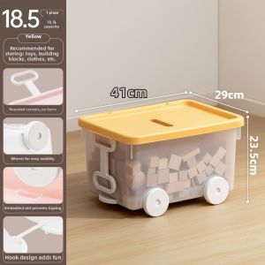 Citylong | Storage Box on Wheels Train-shaped For Childrens Toys