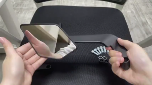 Gương chiếu hậu xe máy kiểu H2cc/V2 - Chất liệu nhựa dẻo chân xoay 360 độ - Bộ đôi an toàn chống rung dễ lắp đặt