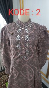 [Tanpa Hijab].MIDI Gamis Kamila dress BORDIR KERANCANG Premium.