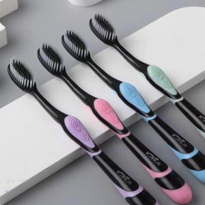 LANJUEEN | Soft Bristle Charcoal Toothbrush for Deep Cleaning