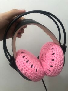 ESSENTIEL8 10cm-14cm HEADPHONE COVER/FOAMS CROCHETED