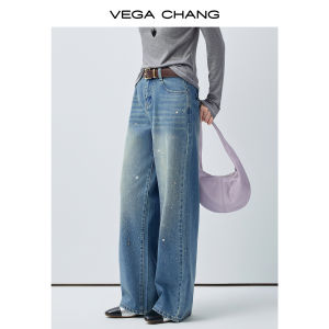 VEGA CHANG | Quần Jeans Ôm Phối Kim Cương
