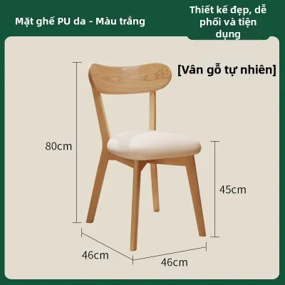 MU FENG ZHI NAN | Ghế Ăn Zen Cổ Điển Gỗ Có Đệm Lưng
