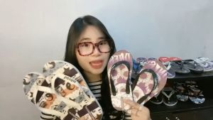 SV7N-0158 Sandal Jepit Pria Dewasa UK 36-43 Dan Anak anak UK 26-35 Sandal Distro Printing Sendal Pria Sehari hari