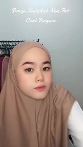 JILBAB BERGO JERSEY PINGUIN OVAL NON PET