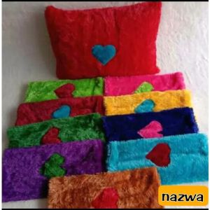 Sarung bantal bulu/sarung bantal 45x60 resleting