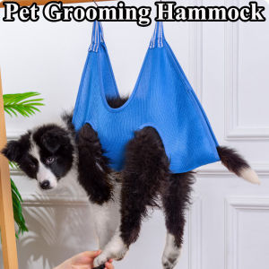 Pet Grooming Hammock with Hooks Nail Trimming for Dog Cat Universal Hanging Hair Fixing Bath Drying Puppy Restraint Bag