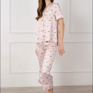 [Mua 3 giảm 20% mua 2 giảm 15%] Bộ Đồ Satin Lửng Nữ Vincy Thoáng Mát  BLS014W81